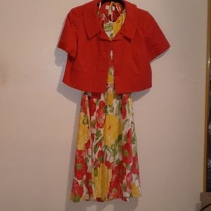 Loft Halter Dress with Crop Jacket